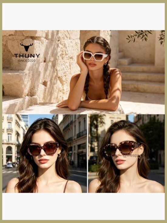 Retro Oversized Polarized Sunglasses UV400 Square Big Sunglasses